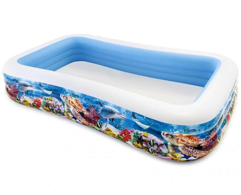 Bazén INTEX FAMILY nafukovací OBDELNÍK POTISK 305X183X56 Varianta: 1