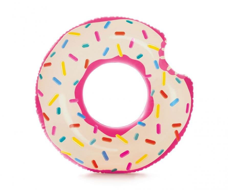 Kruh plavecký DONUT INTEX 107 x 99 cm Barva: Růžová