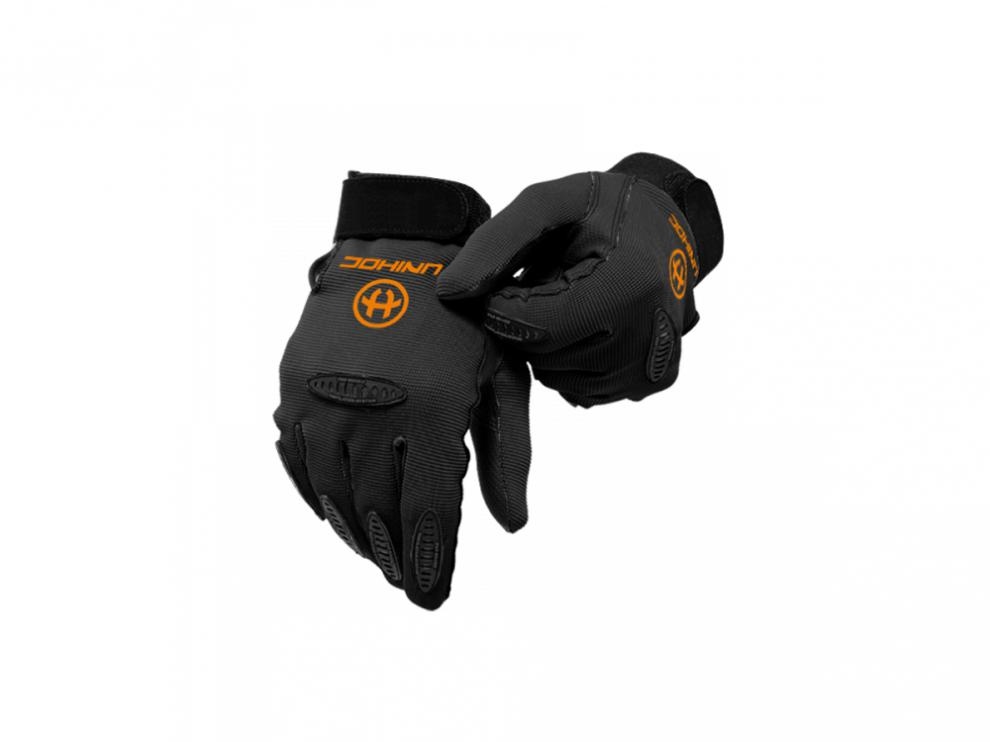 Florbalové brankářské rukavice UNIHOC PACKER Barva: Černá, Varianta: L/xl