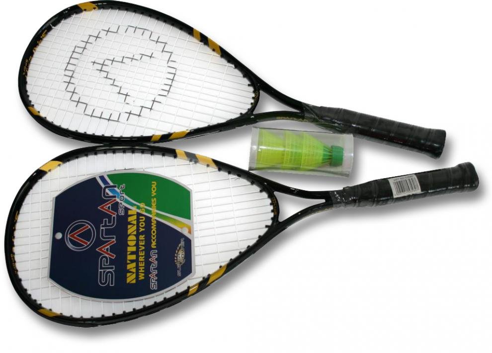 Speedminton SET 53580 SPARTAN barva černo/žlutá