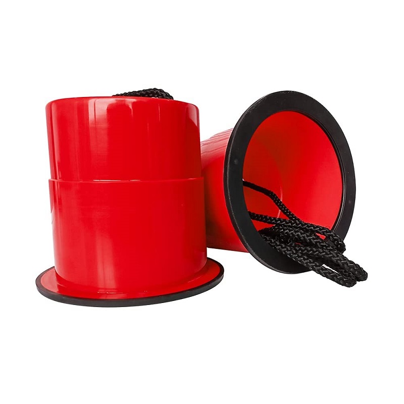 Dětské kbelíkové chůdy pro balanční hry Barva: Červená