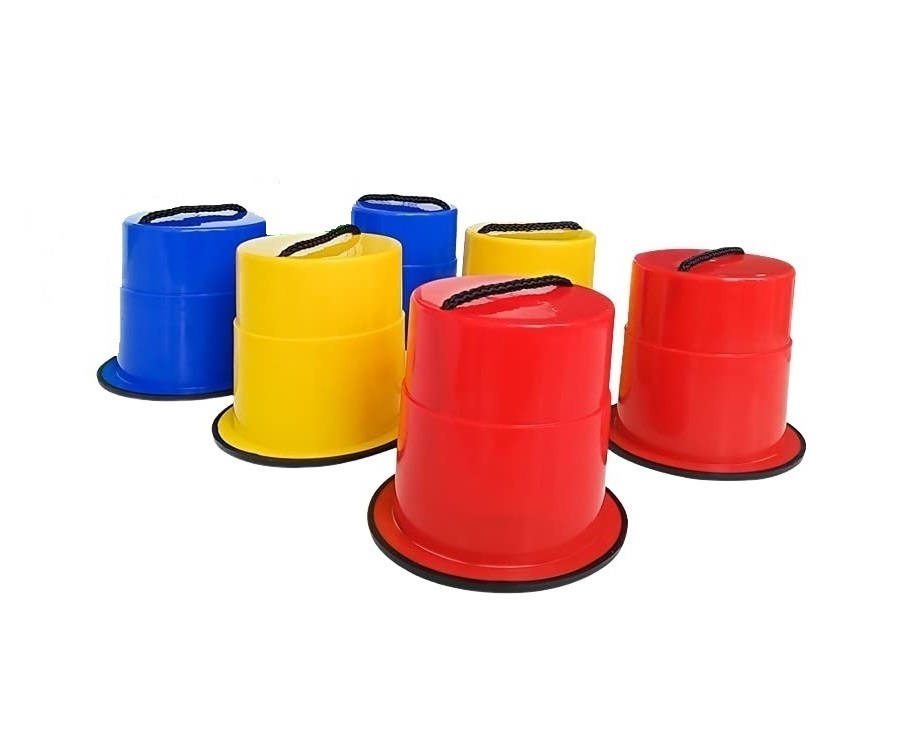 Dětské kbelíkové chůdy pro balanční hry Varianta: Sada 3 barev