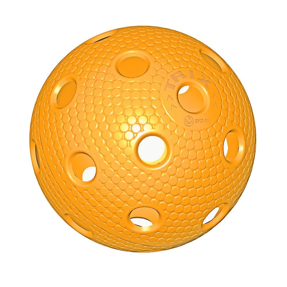 Florbalový míček TRIX IFF barevný Barva: Oranžová
