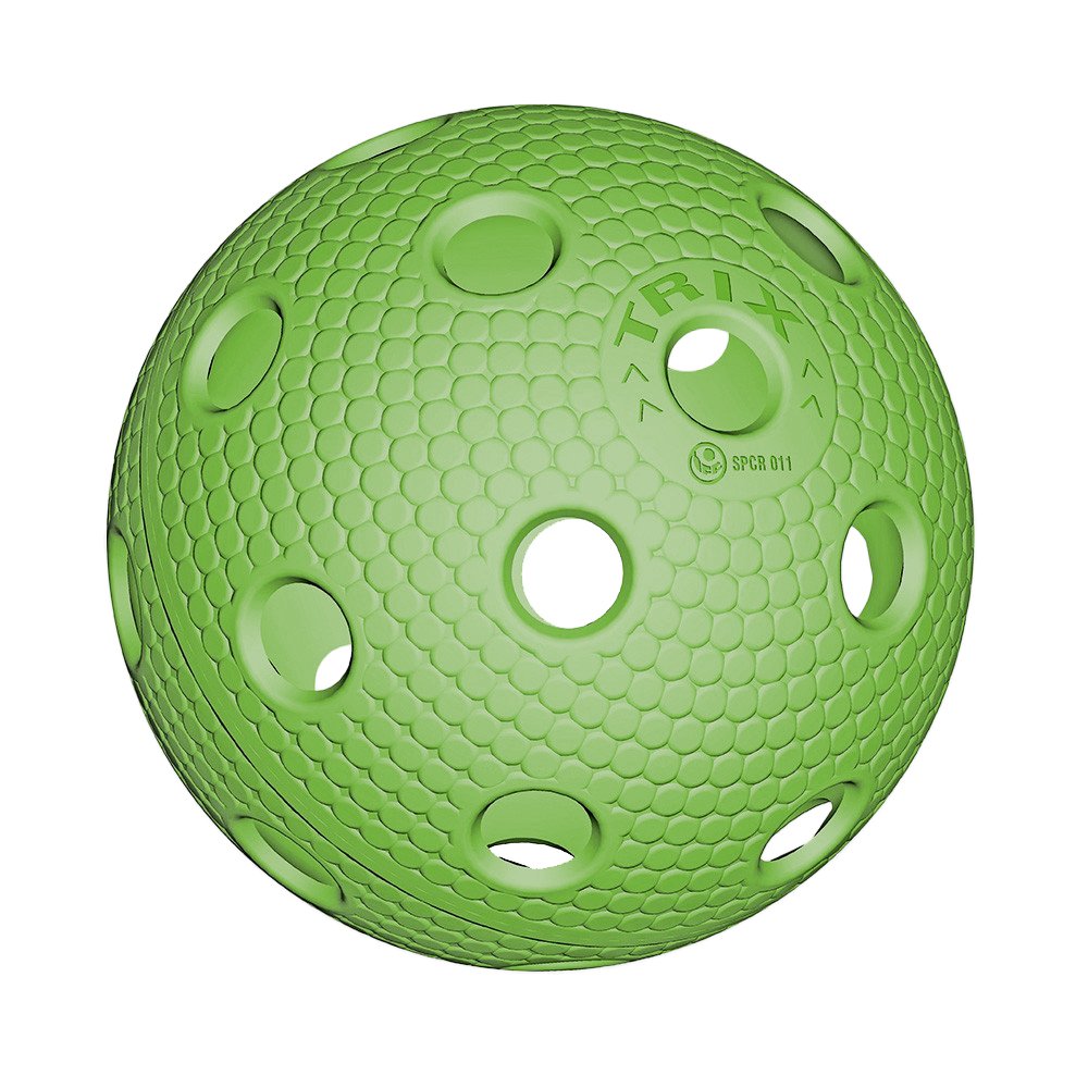 Florbalový míček TRIX IFF barevný Barva: Zelená