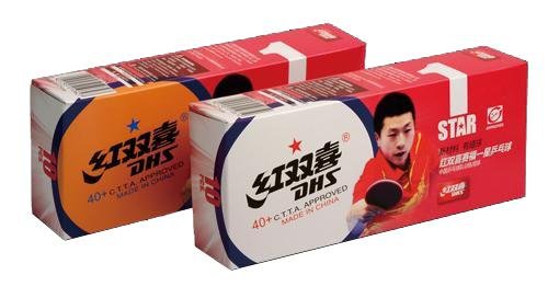 Míčky DHS* stolní tenis plast CELL FREE DUAL D*40 balení 10 ks ŽLUTÉ Barva: Žlutá