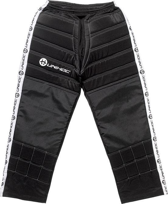 Florbalové brankářské kalhoty UNIHOC Barva: Černá, Varianta: XXL