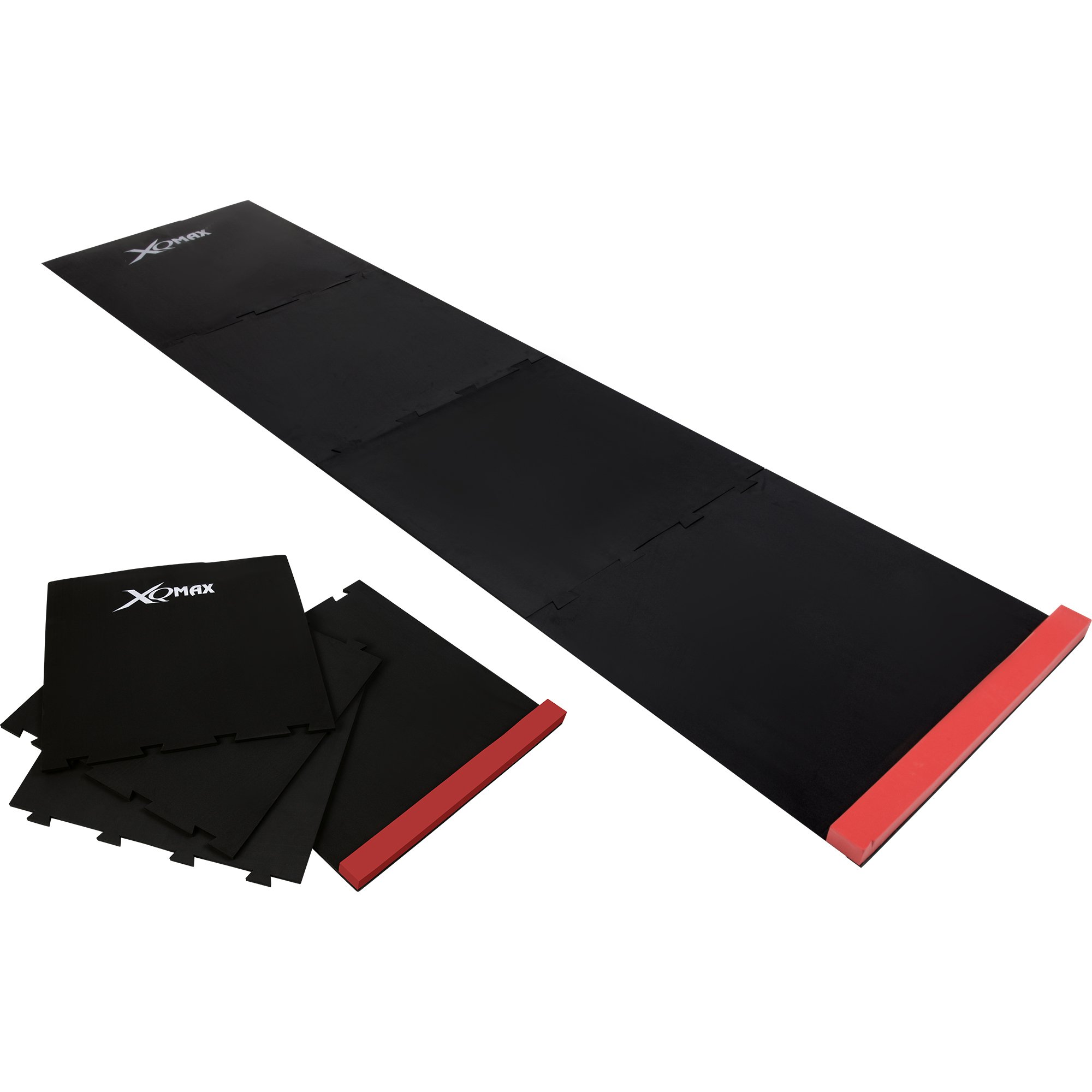 Skládací podložka/koberec na šipky XQ MAX PUZZLE 237 cm Varianta: Červená/černá
