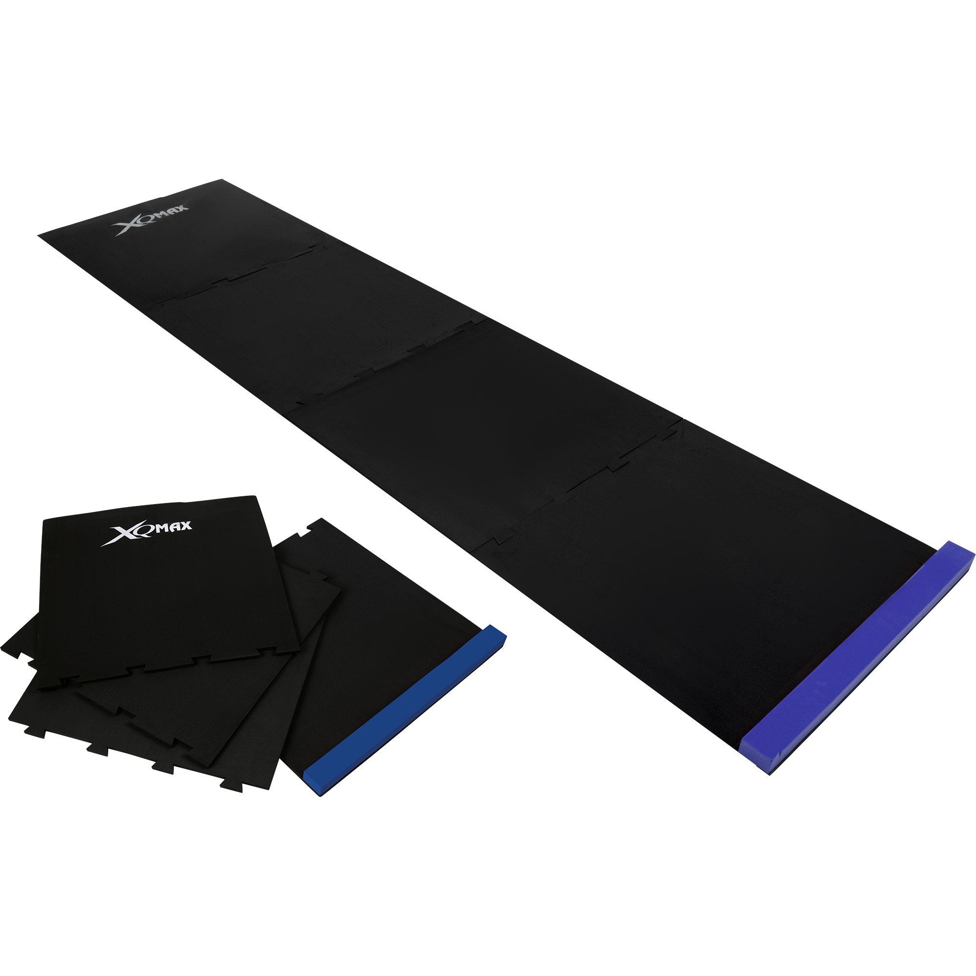 Skládací podložka/koberec na šipky XQ MAX PUZZLE 237 cm Varianta: Černá/modrá