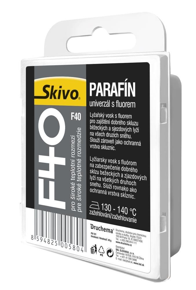 Lyžařský vosk SKIVO Parafín F 40 univerzální Varianta: 1