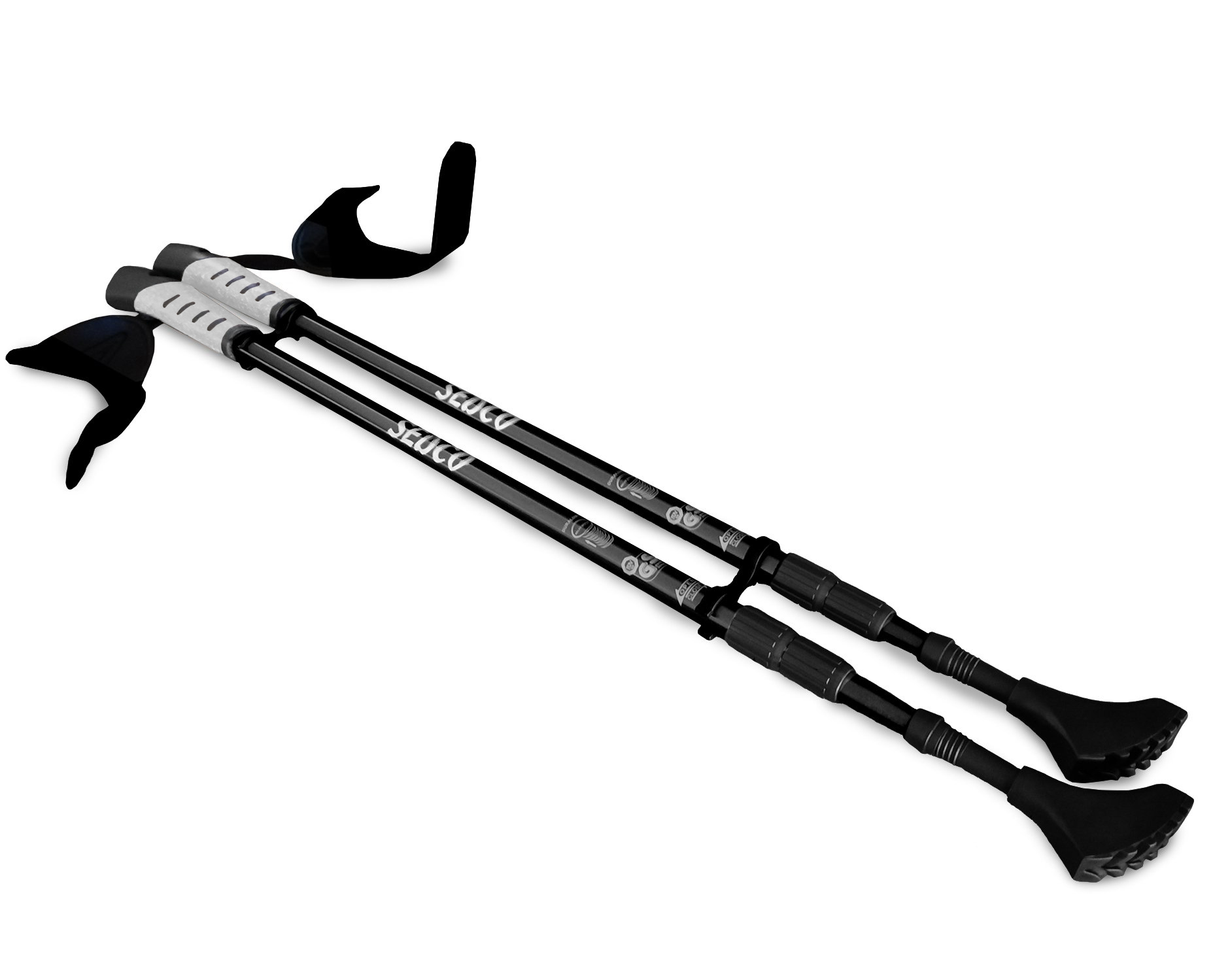 Trekové teleskopické hole SEDCO NORDIC MT.BLANC 65-135 cm Barva: Černá