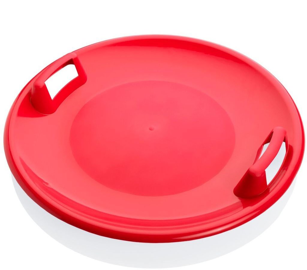 PLASTKON Sáňkovací talíř disk SUPER STAR Barva: Červená