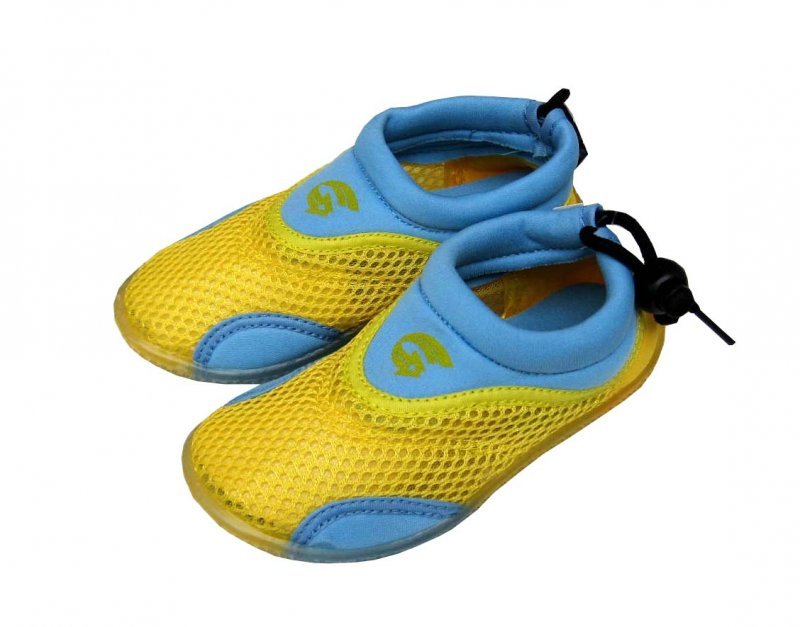 Dětské neoprenové boty do vody Alba, žlutomodré Velikost: 27