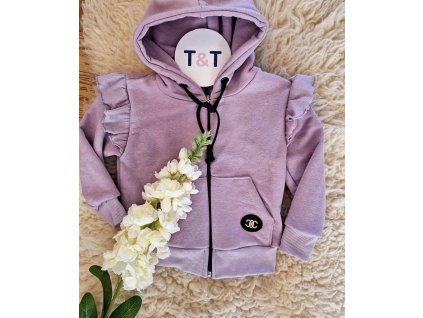 Lila mikina s kanýrem