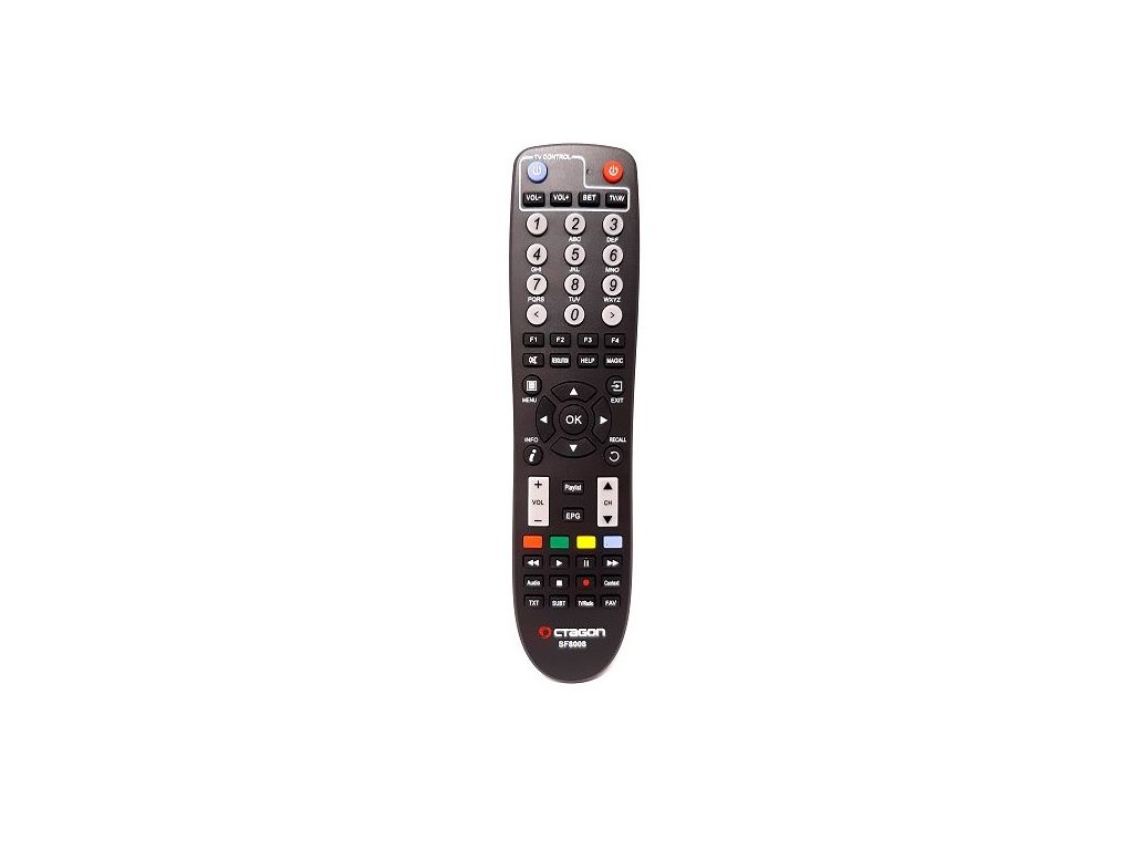 Diaľkové ovládanie Octagon SF8008, SF 04 RCU s TV tlačidlom