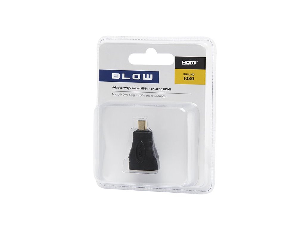 Adapér/Redukcia BLOW konektor MikroHDMI-zásuvka HDMI blister