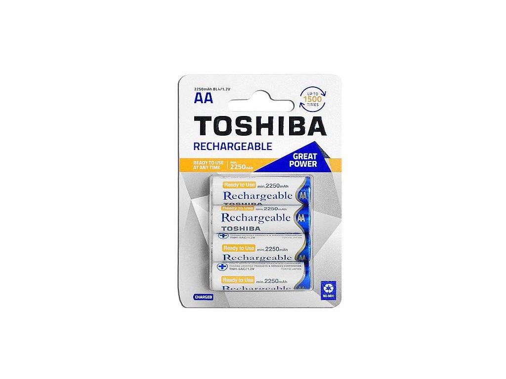 Batéria TOSHIBA NiMh R06/2250mAh dobíjací blister 4ks