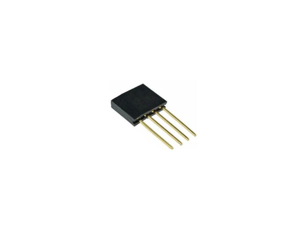 Dutinková lišta 4pin s roztečí 2,54mm pro PCB