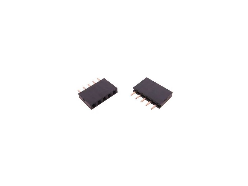 Dutinková lišta 5pin s roztečí 2,54mm pro PCB