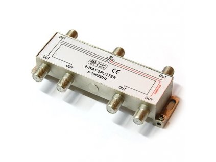 Rozbočovač TV 6xF 6x10dB/18dB