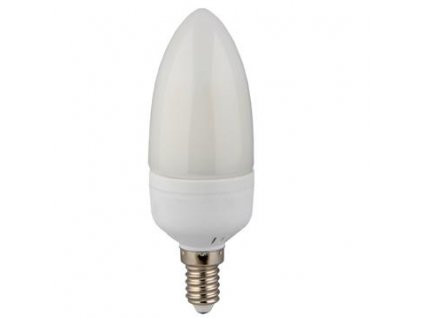 MAX LED LED žiarovka E14 C30 12 SMD 5W teplá biela