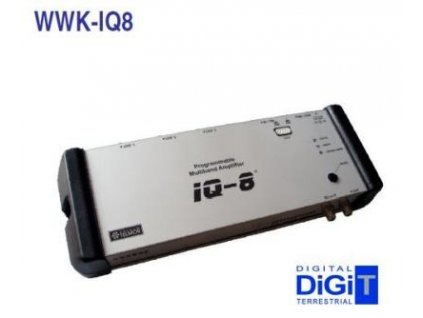 Inteligentný multi-pásmový DVB-T/T2 zosilňovač Telmor WWK-IQ8 115dBµV