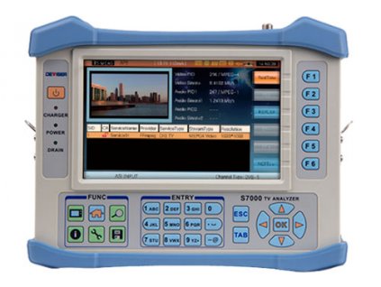 DEVISER Analyzer METER S7000 Analóg/DVB-C/T/T2/H/S/S2