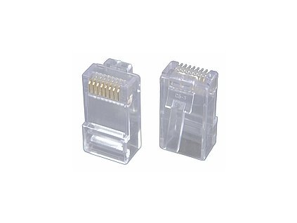 Konektor Solarix RJ45 CAT6 UTP 8p8c netienený skladaný na drôt KRJ45/6SLD
