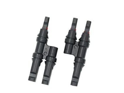 FVE MC4 Y TECATEL rozbočovacie konektory pre solárne panely (pár),-2 panely