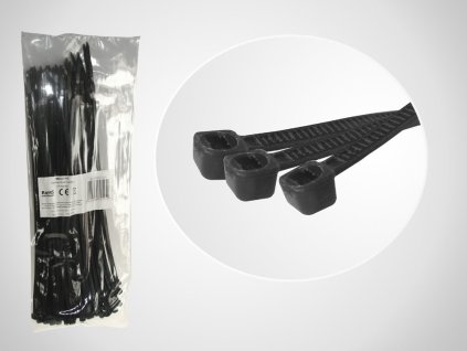 Sťahovacie pásky 250/4,0 ČIERNE 100 ks