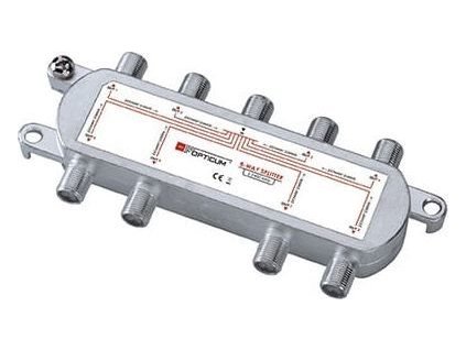 Rozbočovač OPTICUM 8xF HQ 5-2450 MHz, priechodný