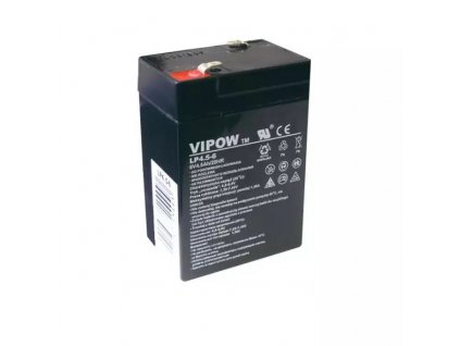 Batéria olovená 6V/4,5Ah HQ VIPOW gélový akumulátor