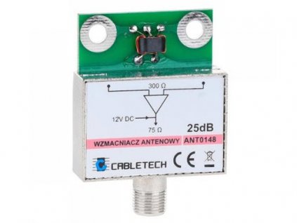 Anténny zosilňovač CABLETECH ANT0148, 25dB, tienený