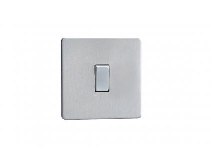 Govena luxusný vypínač jednoduchý, krížový, brúsená oceľ