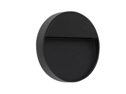 Prisadené vonkajšie LED svietidlo DPM GRD002, IP54, 6W, 245lm, 4000K, kruh, čierna