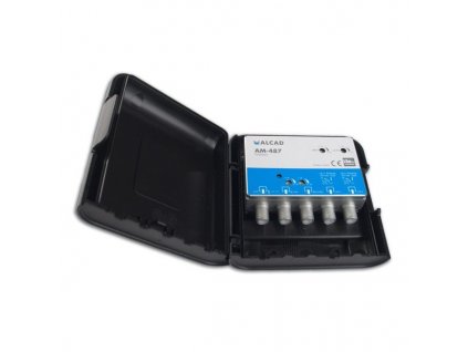 ALCAD AM-487 zosilňovač, 4 vstupy, FM-BIII/DAB-UHF-UHF, LTE700