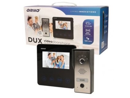 Sada video interkomu ORNO OR-VID-MT-1050, farebný, LCD 4,3", čierny
