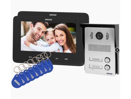 ORNO Dvojgeneračný videotelefón INDI MULTI N OR-VID-VP-1071/B , LCD