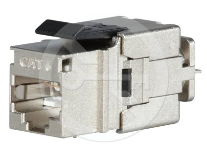 Rýchlozarezávací keystone Solarix CAT6 STP RJ45 čierny SXKJ-6-STP-BK-NA