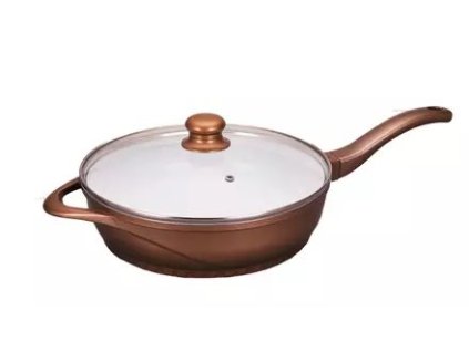 Keramická panvica so skl. pokrievkou Bravo GOLD B-5082