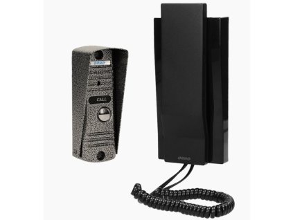 Súprava domového telefónu jednojednotkový ORNO OR-DOM-JJ-926/B, odolný proti vandalizmu, FORNAX, čierna