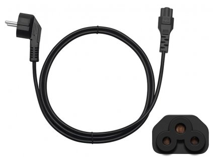 Kábel sieťový 230V k notebooku 1,5m, trojlístok"Mickey Mouse"