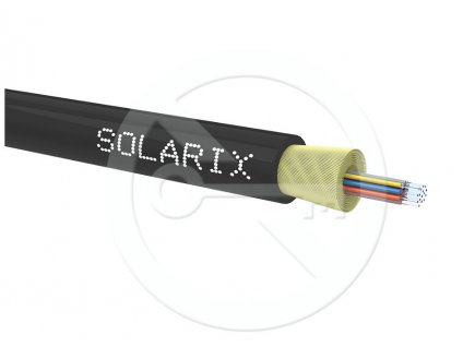 DROP1000 kábel Solarix 16vl 9/125 3,9mm LSOH Eca čierny 500m SXKO-DROP-16-OS-LSOH