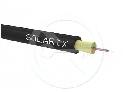 DROP1000 kábel Solarix 02vl 9/125 3,5mm LSOH Eca čierny 500m SXKO-DROP-2-OS-LSOH