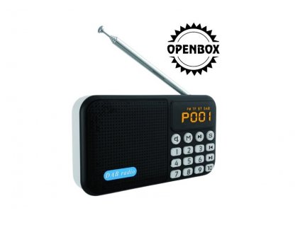 Rádio Openbox DAB P8 DAB/FM prenosné, Bluetooth, MP3, TF/MicroSD