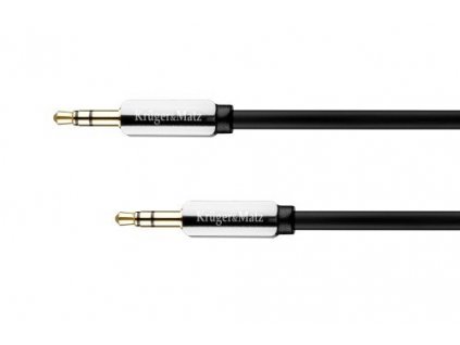 Kábel Audio Kruger&Matz KM0312P priamy Jack 3.5 stereo prepojovací 1m