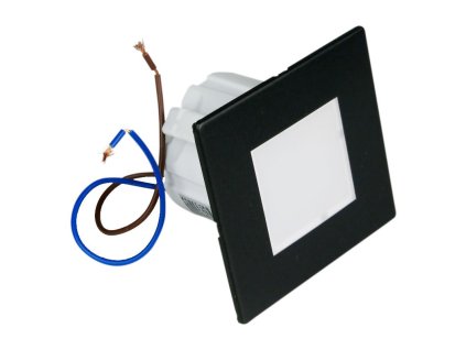 DPM Schodiskové orientačné svietidlo, 4000K štvorec, čierna