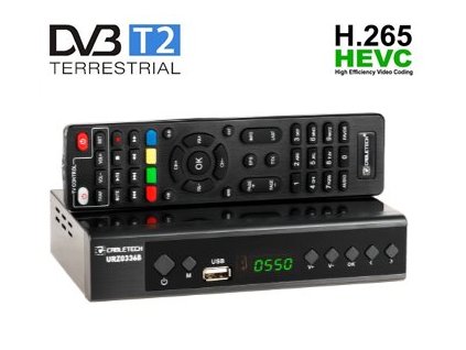 Set-top box CABLETECH URZ0336B, DVB-T2/C, H.265 HEVC, scart
