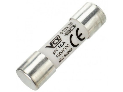 FVE DC poistka 1000V 10x38 mm pre solárne systémy 16A