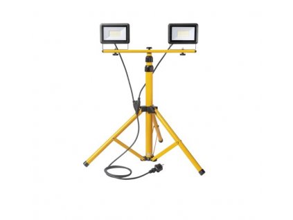 Pracovný LED reflektor so statívom ORNO Adviti AD-NL-6275, 2x 30W, 4000k, IP65, 2m