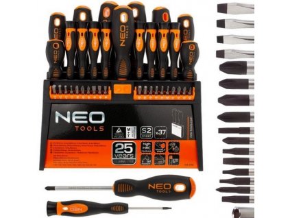 Sada skrutkovačov a bitov NEO 04-210, 37 dielov